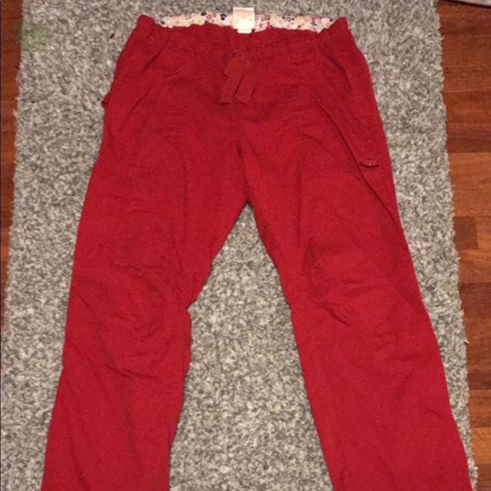 Koi Lindsey scrub pants medium tall red